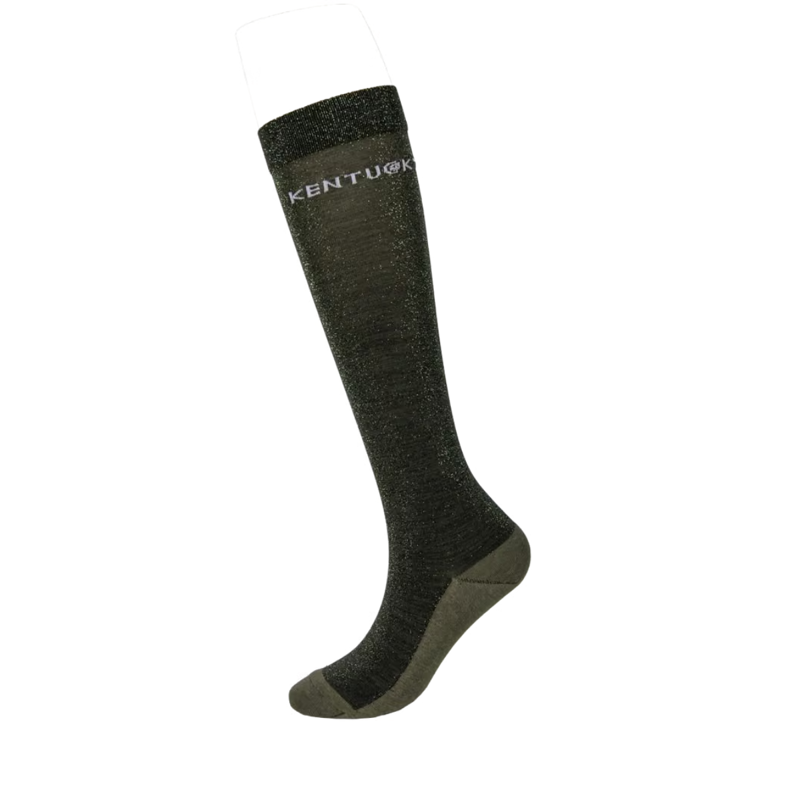 Kentucky Glitter Socks - Pine Green