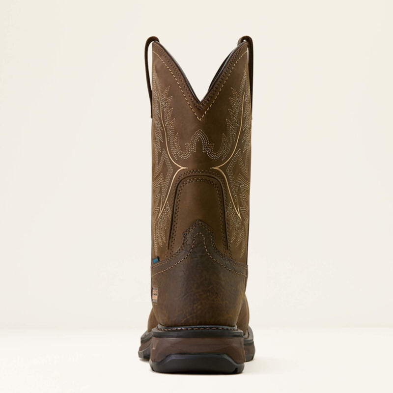 Ariat Men's WorkHog XT H20 Wide Square Toe Carbon Toe Work Boot - Rye Brown-2