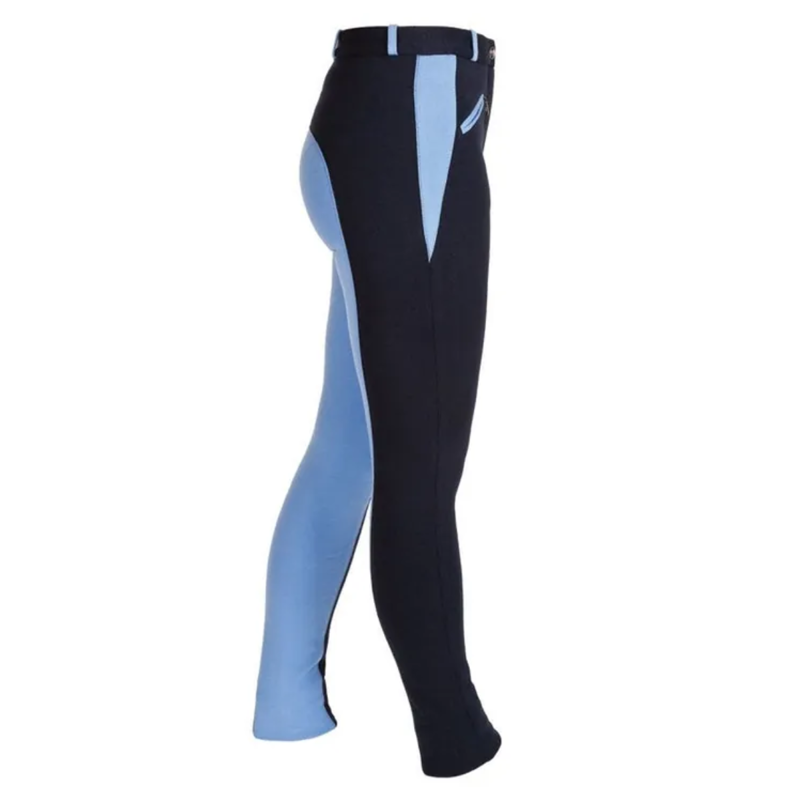 Hy Equestrian Sienna Ladies Jodhpurs - Navy/Cornflower-1