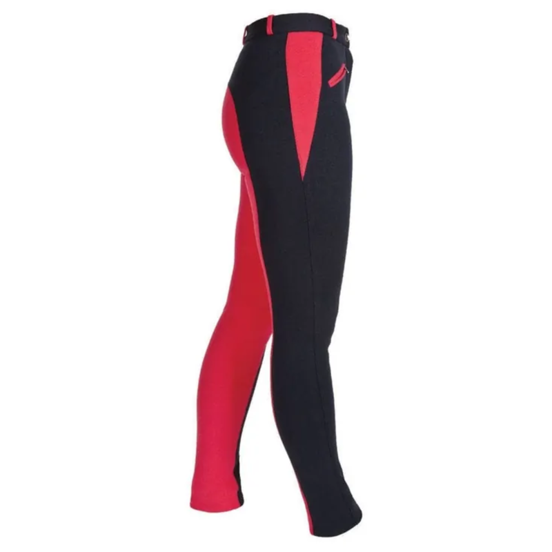 Hy Equestrian Sienna Ladies Jodhpurs - Navy/Raspberry-1