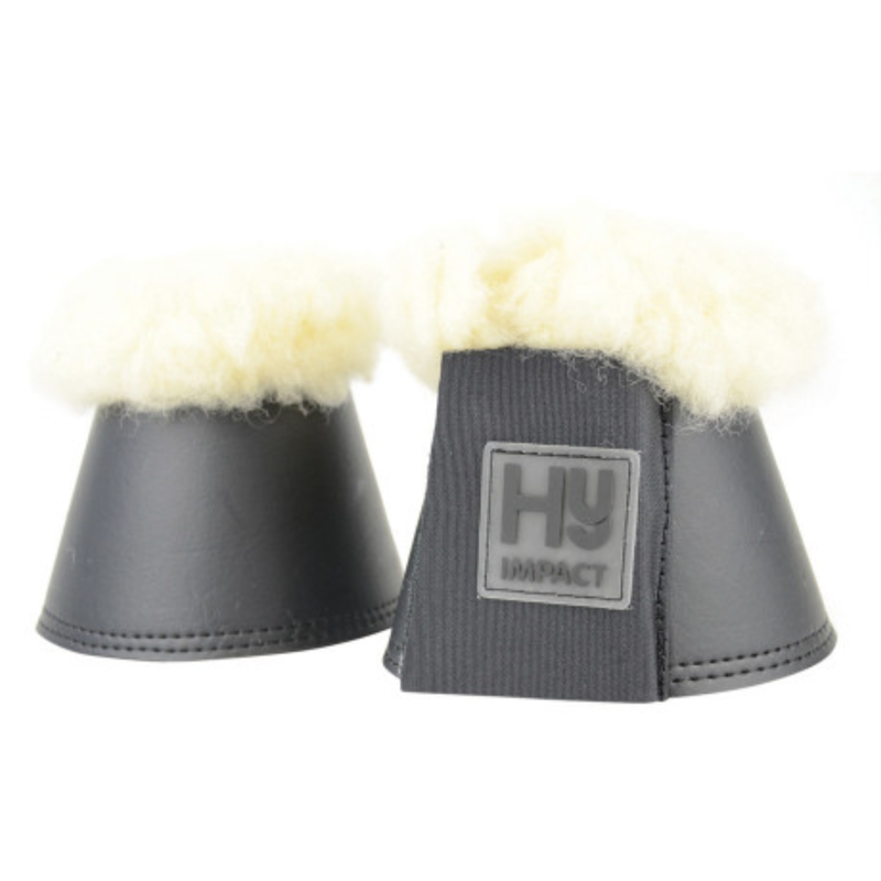 Hy Equestrian Lambskin Overreach Boots - Black