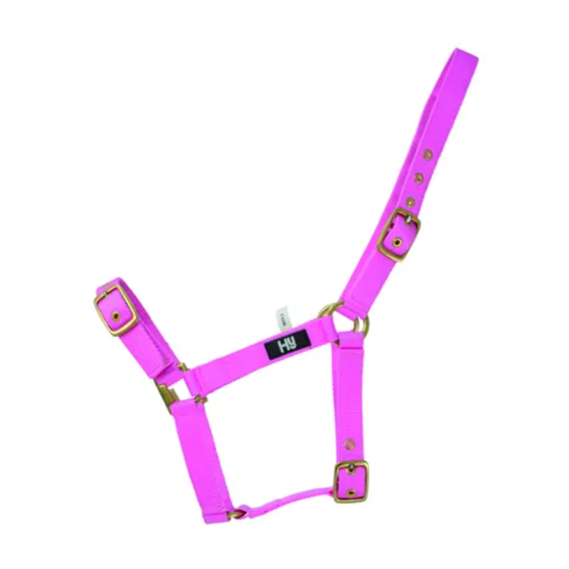 Hy Equestrian Holly Fully Adjustable Headcollar - Pink