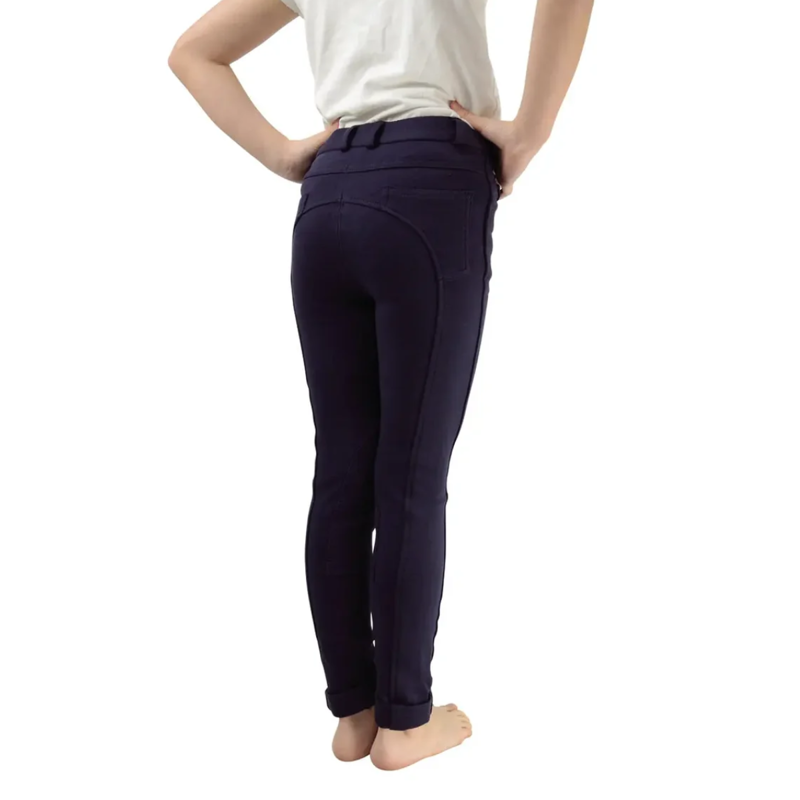 Hy Equestrian Melton Children's Jodhpurs - Navy-1