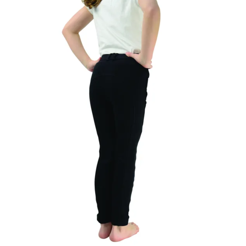 Hy Equestrian Melton Children's Jodhpurs - Black-1