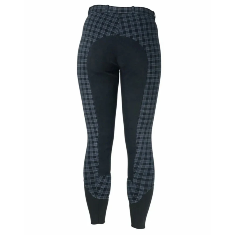 Hy Equestrian Harby Ladies Breeches - Black Check-2
