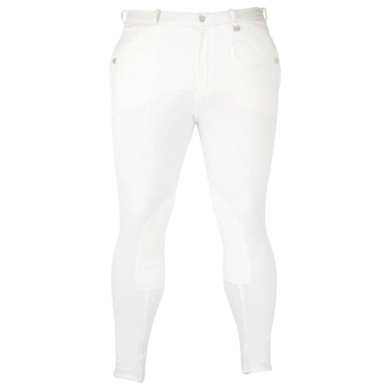 Hy Equestrian Welton Men's Breeches - White - 36 inch