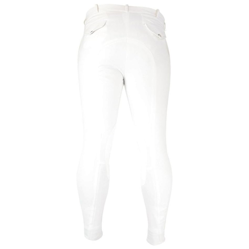 Hy Equestrian Welton Men's Breeches - White - 36 inch-1