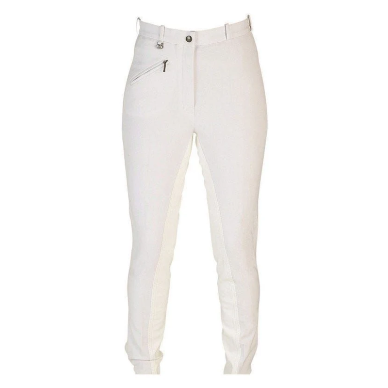 Hy Equestrian Style Ladies Breeches - White - 26 inch