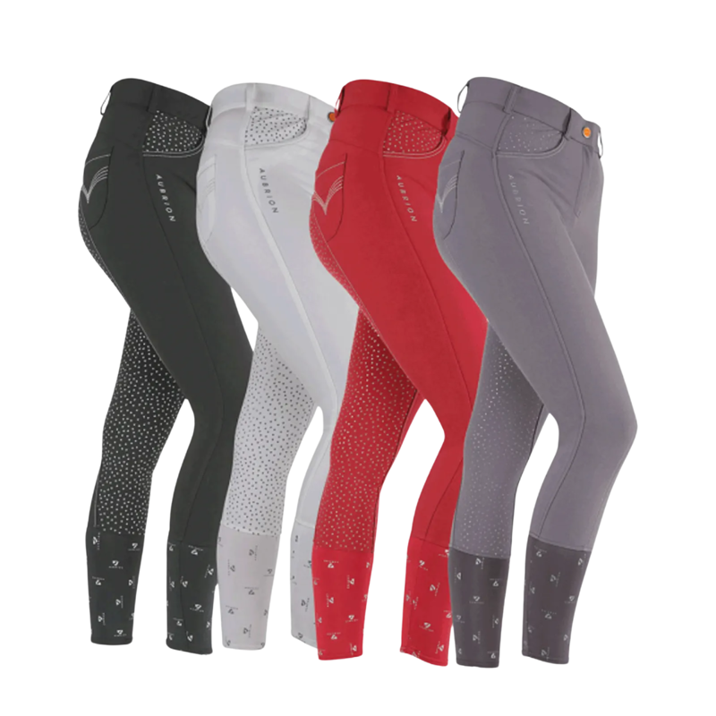 Aubrion Ladies Dixie Breeches - Red-1