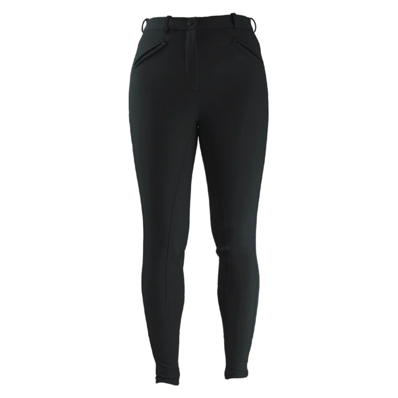 Hy Equestrian Softshell Winter Ladies Breeches - Black