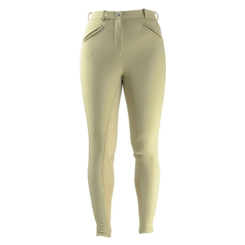 Hy Equestrian Softshell Winter Ladies Breeches - Beige