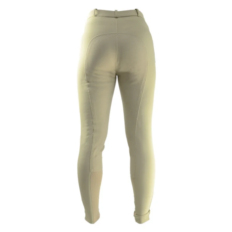 Hy Equestrian Softshell Winter Ladies Breeches - Beige-1