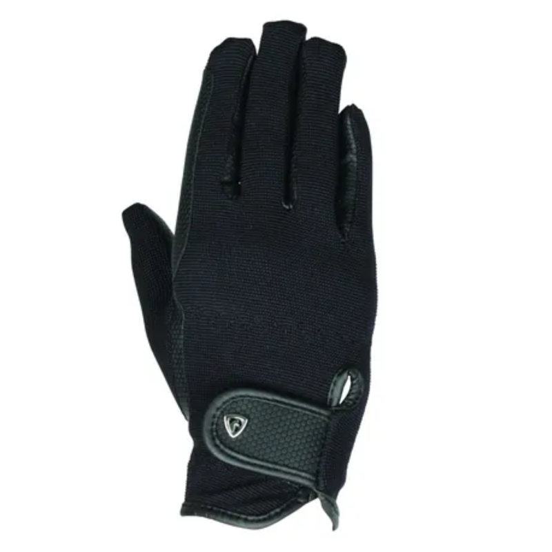 Hy Equestrian Pro Competition Grip Gloves - Black