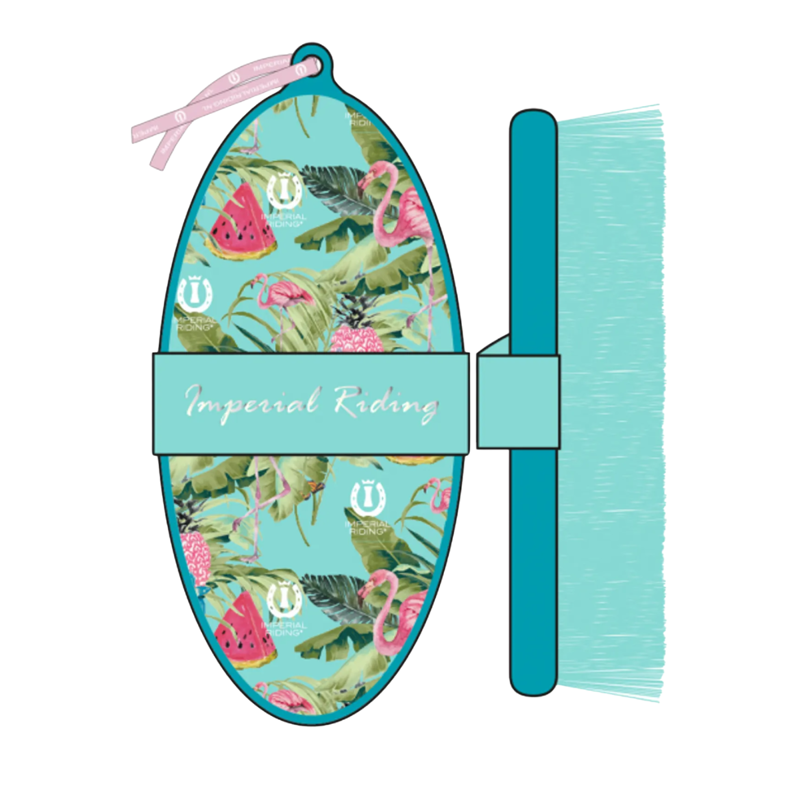 Imperial Riding Flamingo Body Brush - Petrol-1