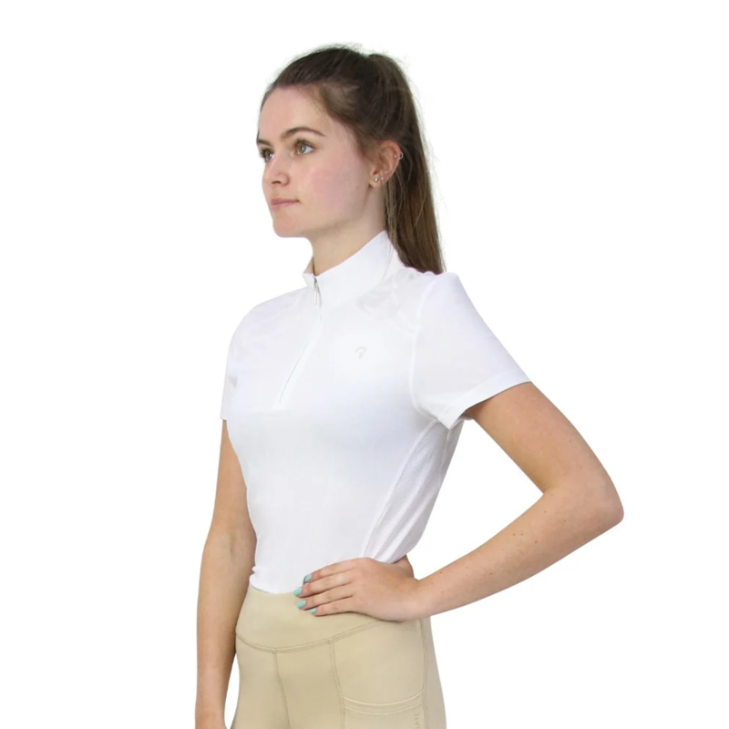 Hy Equestrian Scarlet Show Shirt - White