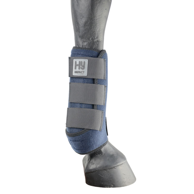 Hy Equestrian Sport Support Boots - Navy - Large