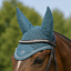 Hy Equestrian Synergy Fly Veil - Aqua/Silver