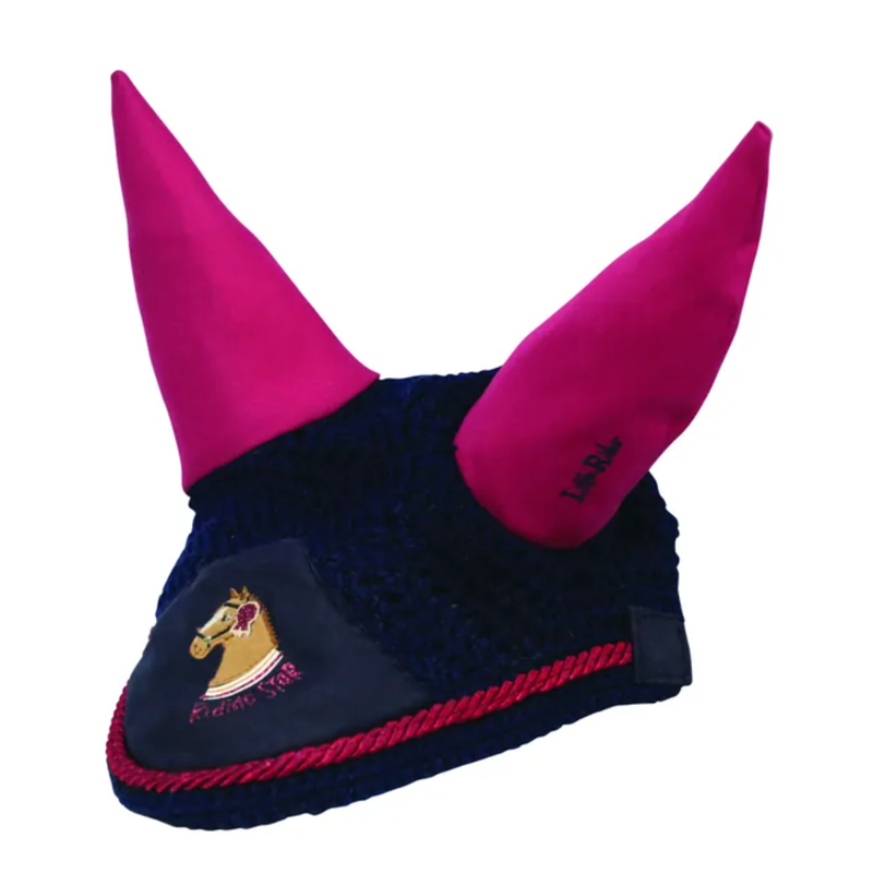 Little Rider Riding Star Collection Fly Veil - Navy/Burgundy