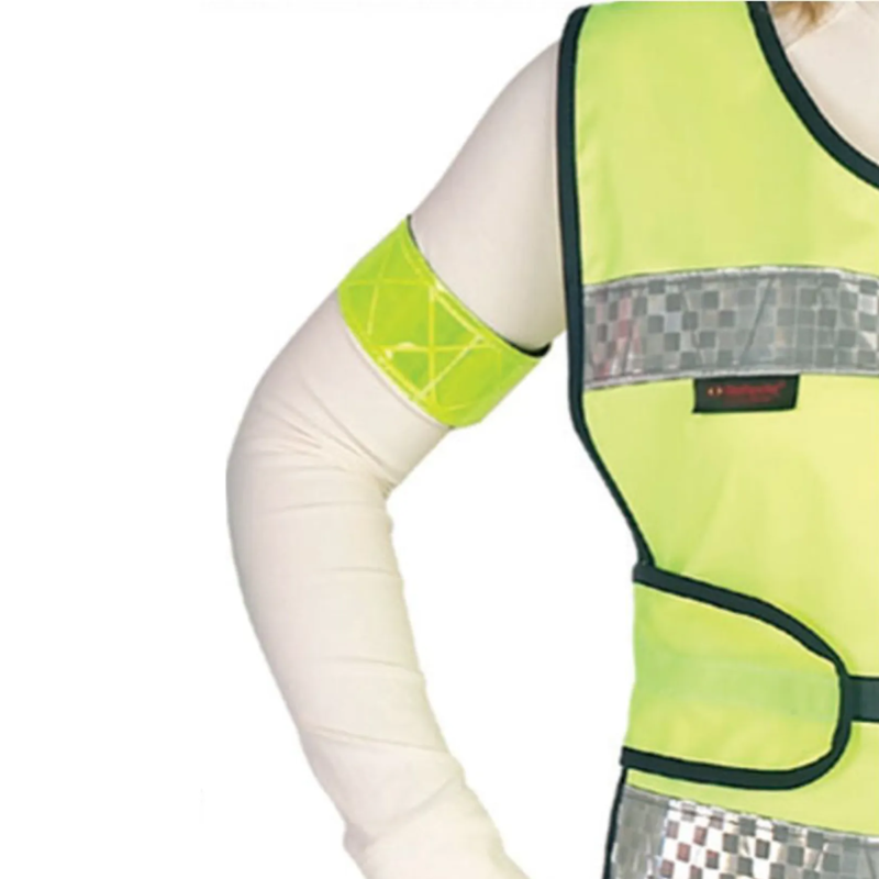 Hy Equestrian Reflector Rider Elasticated Arm/Leg Band - Yellow/Navy