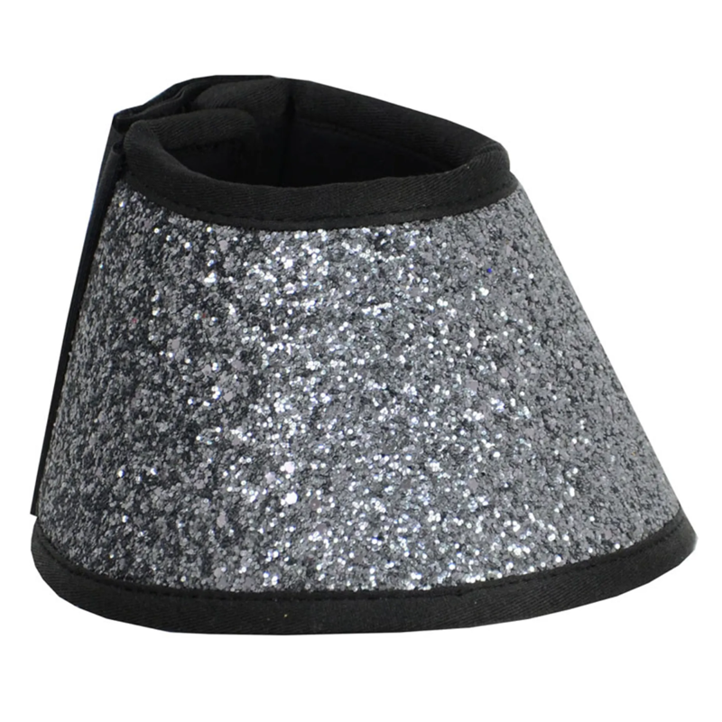 Hy Equestrian Glitter Overreach Boots - Silver Glitter