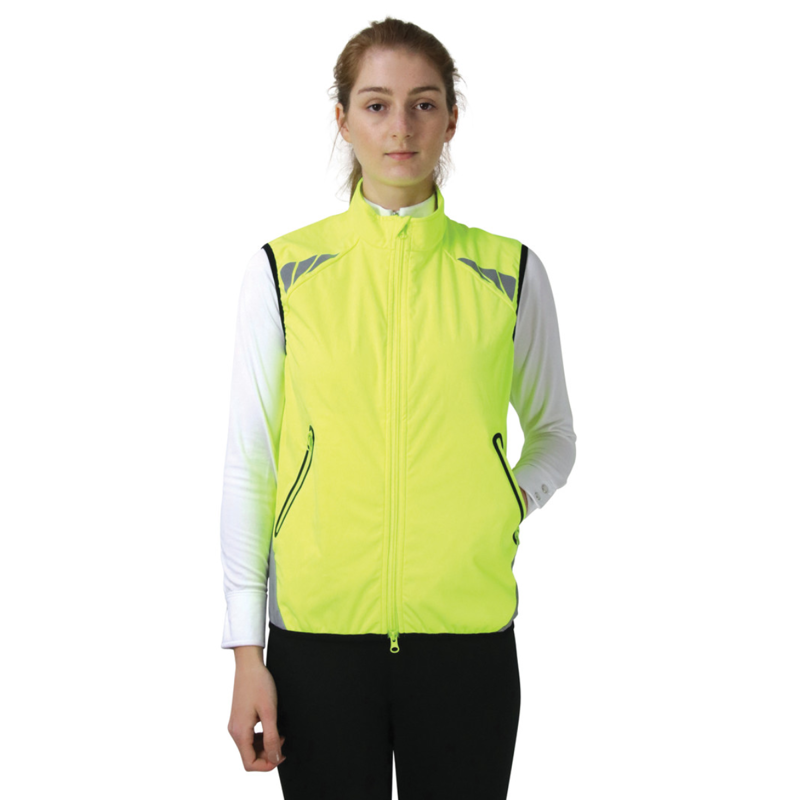 Hy Equestrian Reflector Gilet - Pass Wide and Slow - Yellow