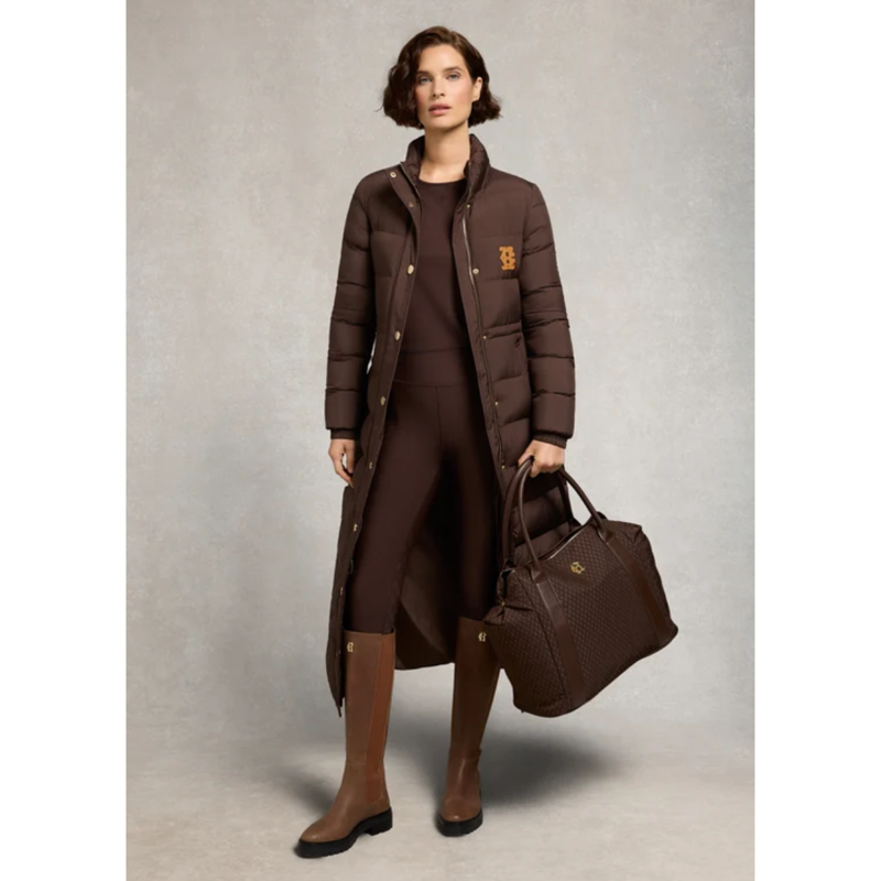 Holland Cooper Chiltern Crew Neck Top - Walnut-3
