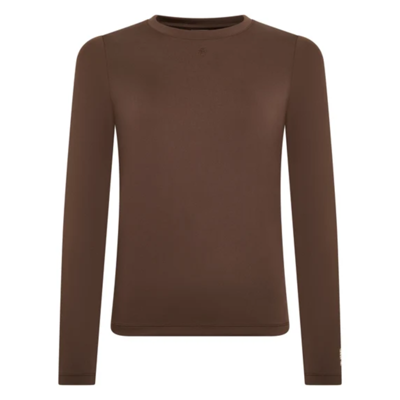 Holland Cooper Chiltern Crew Neck Top - Walnut-4