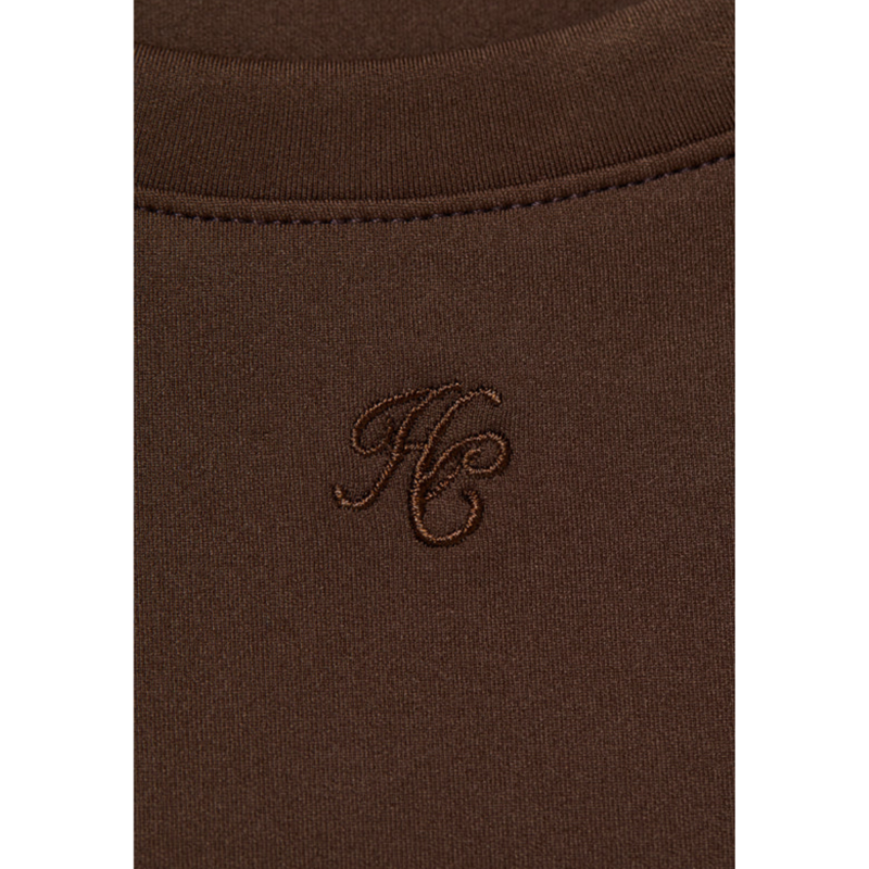 Holland Cooper Chiltern Crew Neck Top - Walnut-5