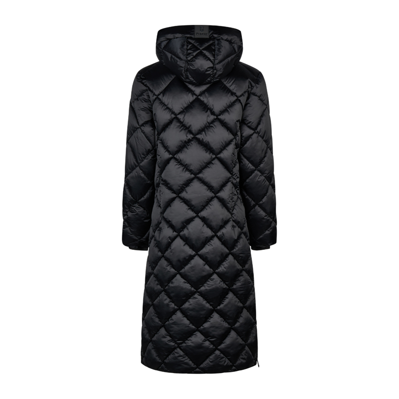 Pikeur Ladies Quilted Diamond Coat - Black-1