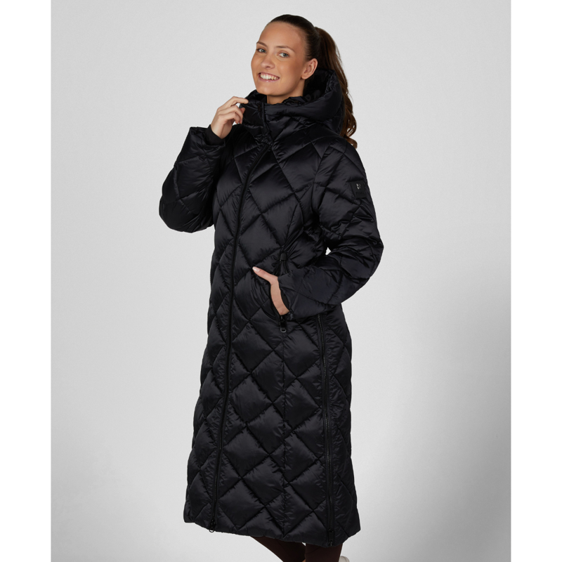 Pikeur Ladies Quilted Diamond Coat - Black-2