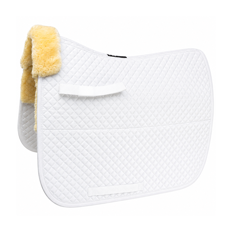 Hy Equestrian Fab Fleece Lined Saddlecloth - White