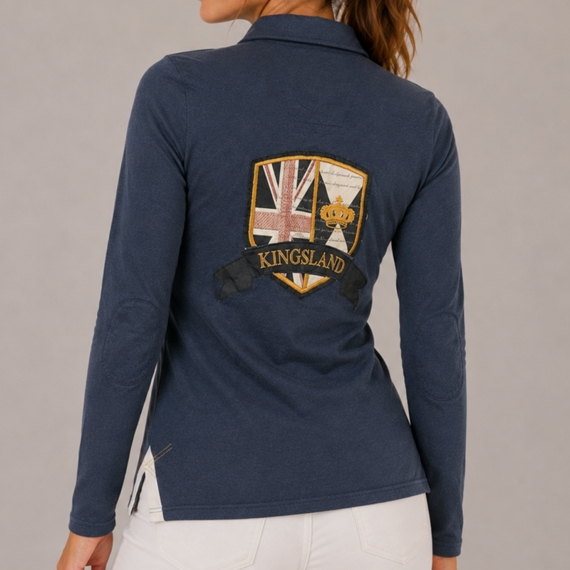 Kingsland Ladies Alperton Polo Shirt - Navy Melange-1