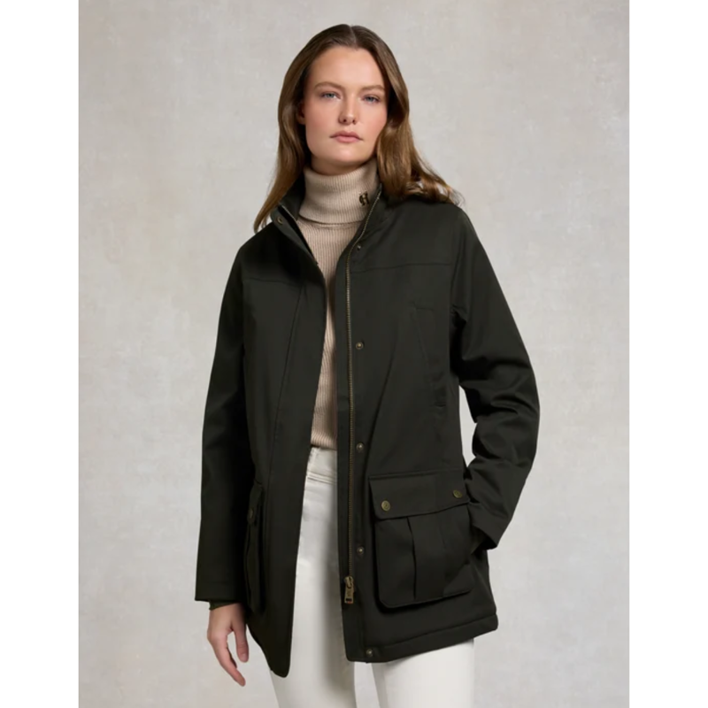 Holland Cooper Bramwell Waterproof Country Coat - Khaki-1