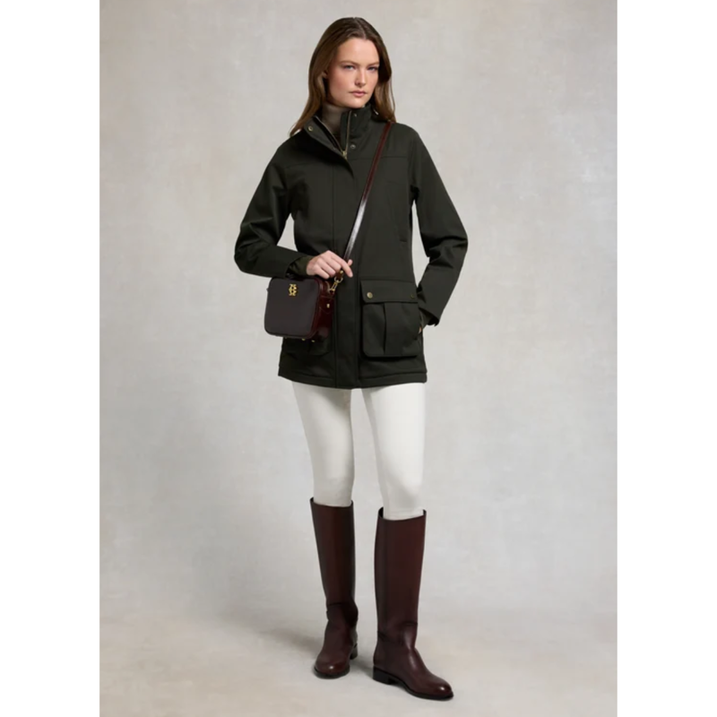 Holland Cooper Bramwell Waterproof Country Coat - Khaki-4