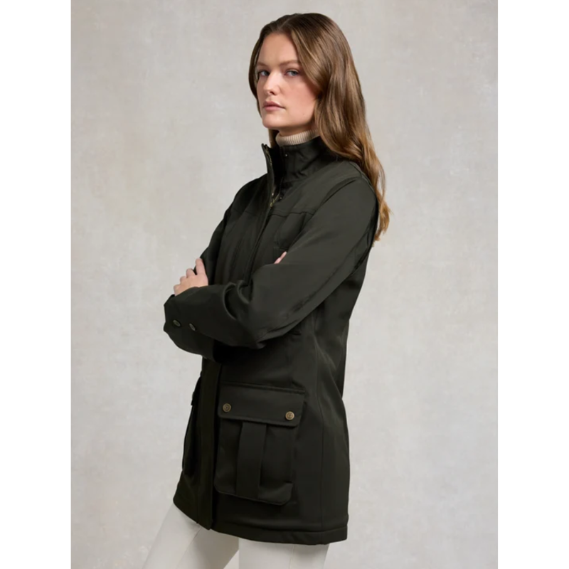 Holland Cooper Bramwell Waterproof Country Coat - Khaki-5