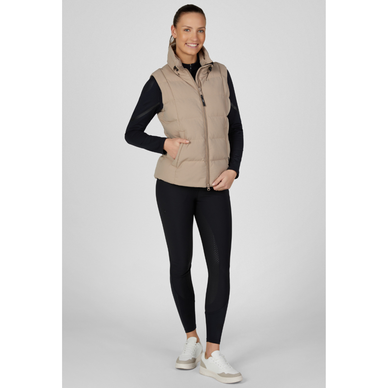 Pikeur Ladies Quilted Vest - Mocca Cream-2