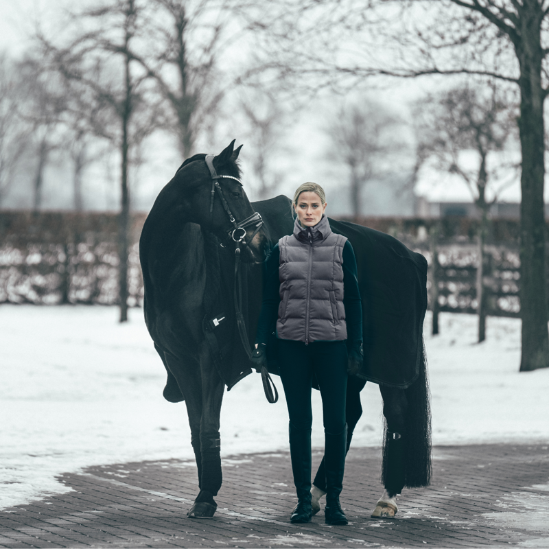 Pikeur Ladies Quilted Vest - Basalt Grey-2
