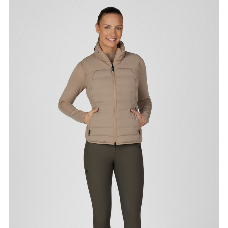Pikeur Ladies Quilted Flex Vest - Mocca Cream-2