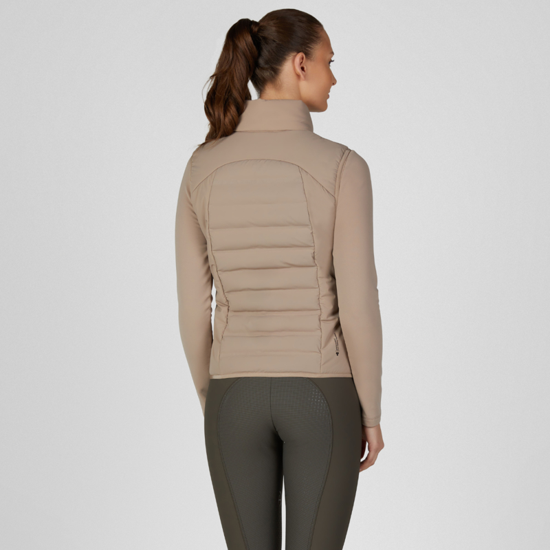Pikeur Ladies Quilted Flex Vest - Mocca Cream-3