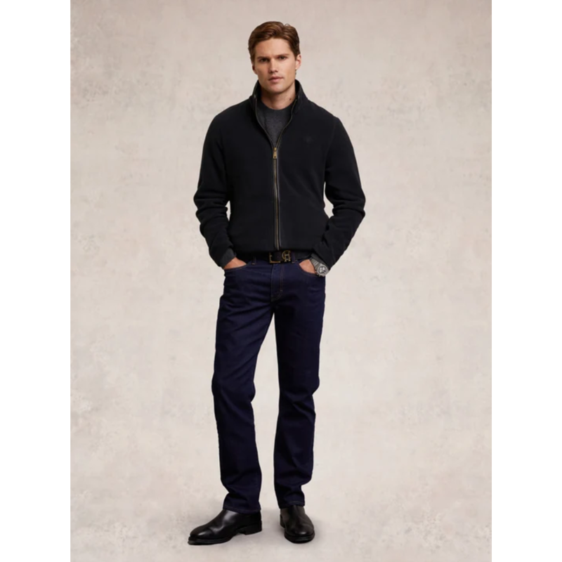 Holland Cooper Men's Country Fleece Jacket - Black-2
