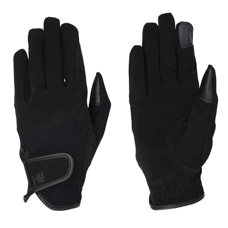 Hy Equestrian Air Vent Pro Riding Gloves - Black - XL