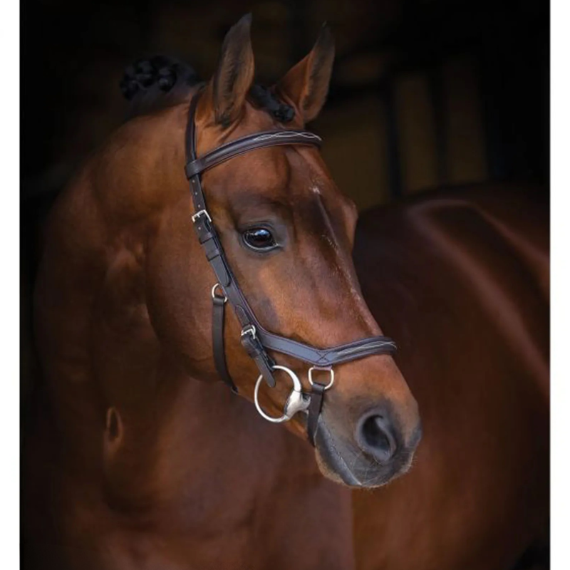 Horseware Rambo Micklem Deluxe Competition Bridle - Dark Havana