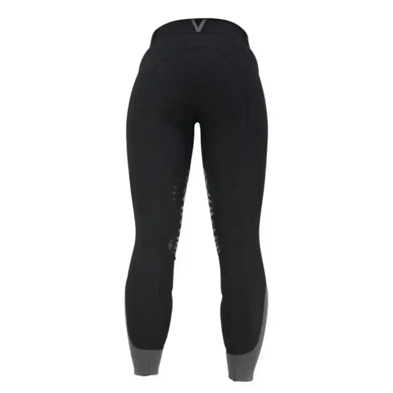 Hy Equestrian Sports Active Ladies Breeches - Black/Grey-1