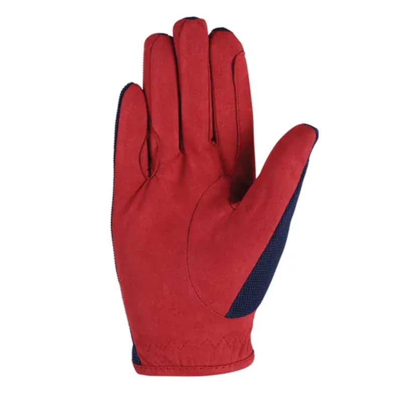 Little Rider Children's Riding Star Collection Riding Gloves - Navy/Burgundy-1