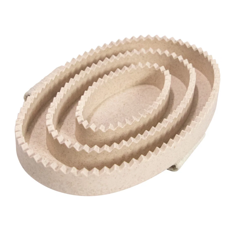 Hy Equestrian Recycled Curry Comb - Beige-1