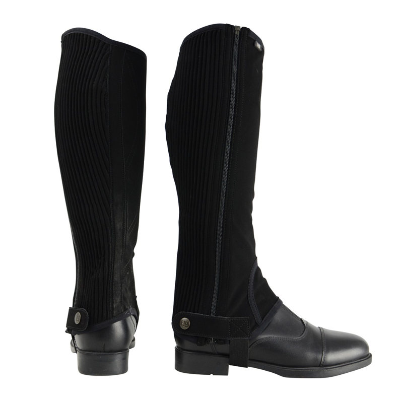 Hy Equestrian Synthetic Nubuck Chaps - Black