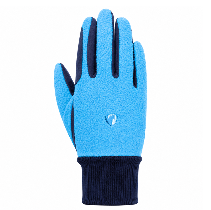Hy Equestrian Children's Winter Two Tone Riding Gloves - Navy/Blue