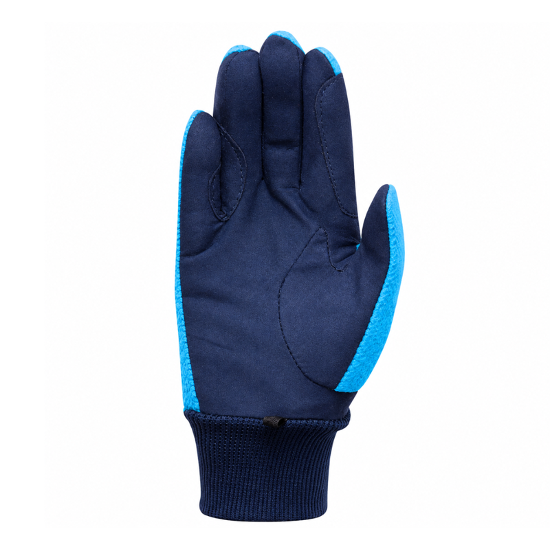 Hy Equestrian Children's Winter Two Tone Riding Gloves - Navy/Blue-1