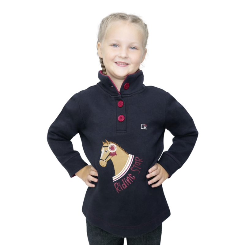 Riding Star Collection Jumper by Little Rider - Navy/Burgundy