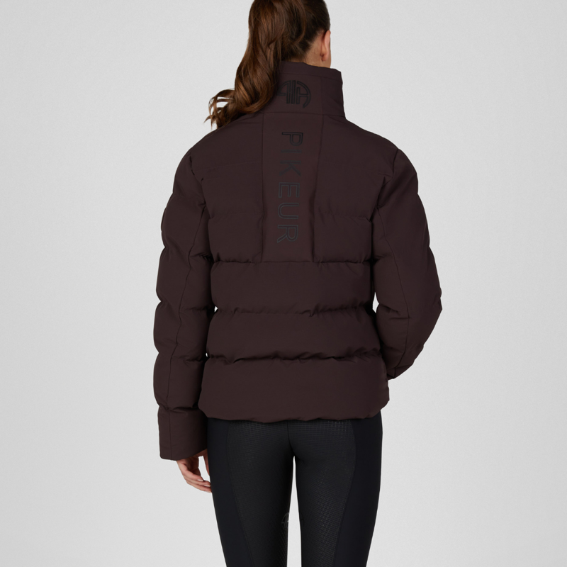 Pikeur Ladies Quilted Jacket - Chocolate Brown-5